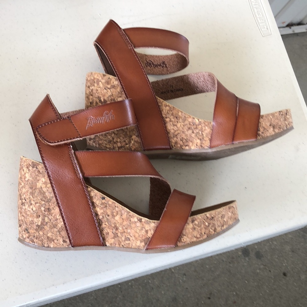 Women's Brown Leather Sandals by Blowfish Malibu - Picture 8 of 17